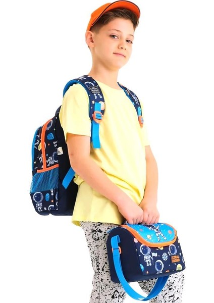 Desenli Okul Çantası Beslenme Kalemlik 3lü Set 23486 fiyatları