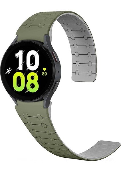 Galaxy Watch 4 5 6 Pro Redclick KRD-111 20MM Çizgili Desenli Ultra Hafif Silikon Kordon