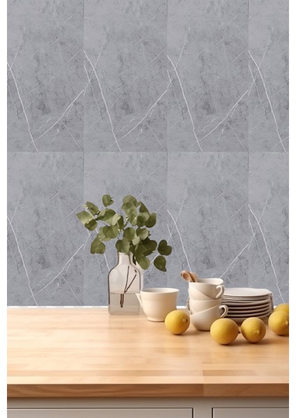 30X60 cm Açık Gri Mermer Desenli Kendinden Yapışkanlı Seramik Köpük Banyo Pvc Duvar PANELI-6034 fırsatları