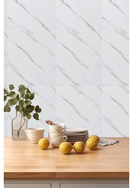 30X60 cm Beyaz Siyah Mermer Desenli Kendinden Yapışkanlı Seramik Köpük Banyo Pvc Duvar PANELI-6013 fırsatları