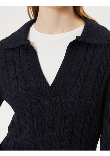 Polo Yaka Triko Kazak Örgü Dokulu Akrilik Kumaş indirimleri