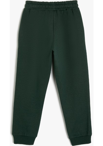 Jogger Eşofman Altı Beli Lastikli Baskı Detaylı Cepli fiyatları