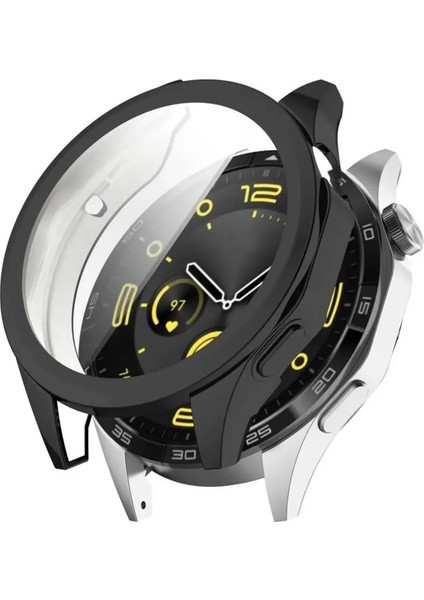 Huawei Watch Gt4 46MM Uyumlu Kasa ve Ekran Koruyucu 360 Tam Koruma Kılıf Kapak