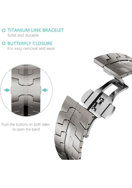 Apple Watch Uyumlu 42MM 44MM 45MM 49MM Metal Kordon Kayış fırsatları