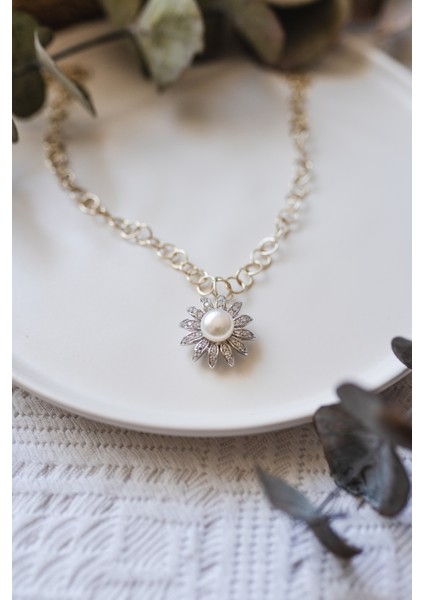 Inci Zirkon Taşlı Gümüş Kolye fiyatları