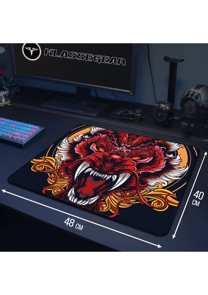 Longteng Huoyun Special Edition 480x400x4 Mm E-sports Oyuncu Mouse Pad Mousepad Tiger Taiga V2