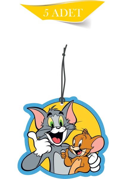 Bymeyla Tom ve Jerry Temalı 5'li Oto Kokusu ve Oto Aksesuarı