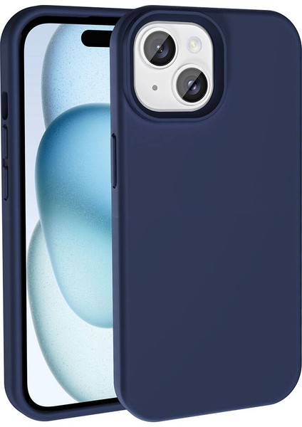iPhone 15 Plus Kılıf Darbe Emici Yumuşak Leke Tutmaz Pastel Renk Silinebilir Magsafe Silikon Kapak