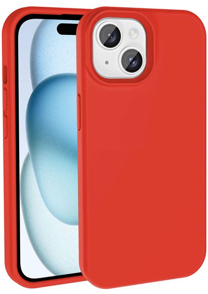 iPhone 15 Plus Kılıf Darbe Emici Yumuşak Leke Tutmaz Pastel Renk Silinebilir Magsafe Silikon Kapak