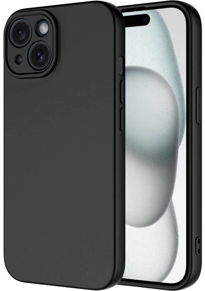 iPhone 15 Plus Kılıf Kamera Korumalı Içi Kadife Lansman Leke Tutmaz Silikon Kapak