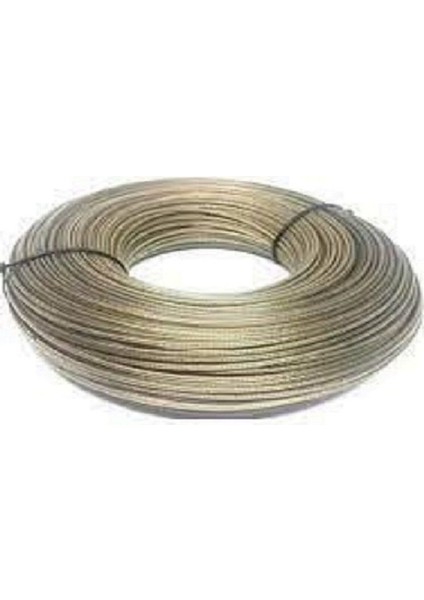 4 mm Izoleli Çelik Halat 50 Metre Pvc Kaplı Çamaşır Ipi 4 Milim