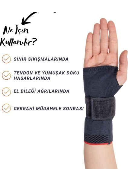 Örme El Bilek Ateli Yüksek Kalite Kumaş Plastik Destekli Statik El Bilek Ateli ( Sağ ) modelleri