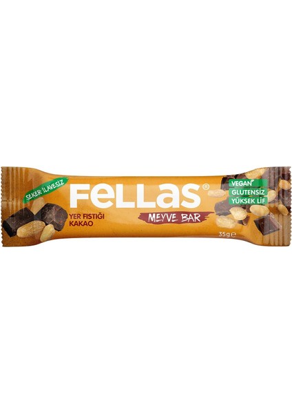 Meyve Bar, Yer Fıstığı ve Kakaolu, 35GR x 12 Adet