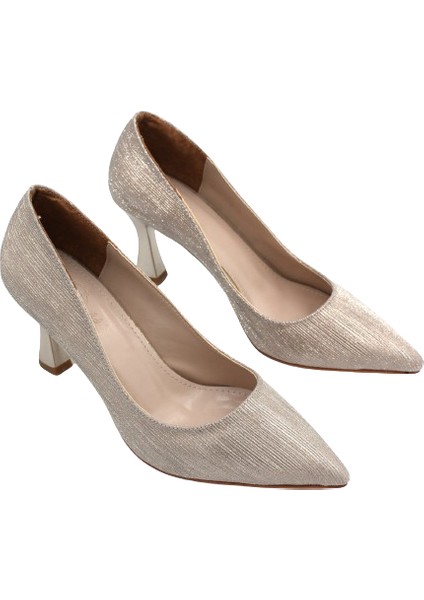 (Park Moda) Kadın Stiletto Ayakkabı Altın fırsatları