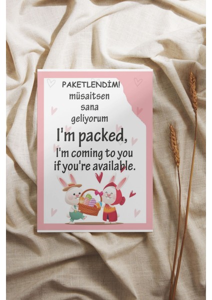 Butik Sosyetik Teşekkür Kartı Türkçe ve Ingilizce Yazılı 5x8 cm 500 Adet