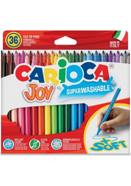 Joy Super Yıkanabilir Keçeli Boya Kalemi 36'lı