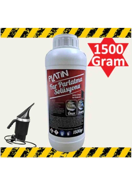 Far Parlatma Solüsyonu Temizleme Sıvısı Kloroform 1500 gr Buhar Makinası Için Sıvı
