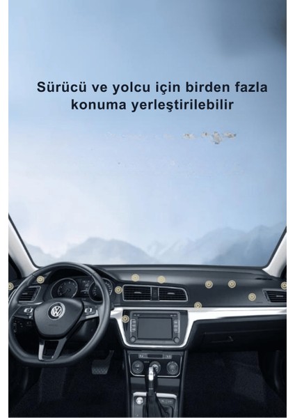 CC150 360 Derece Ayarlanabilir Yapışkanlı Mıknatıslı Araç Tutucu