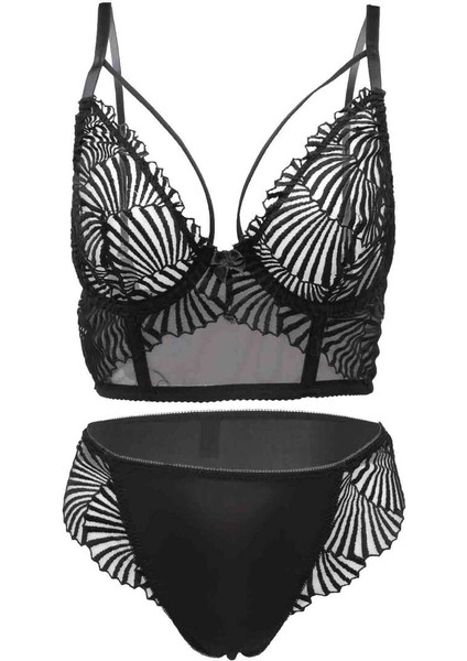 Desteksiz Sütyen Takımı 4744 | Siyah