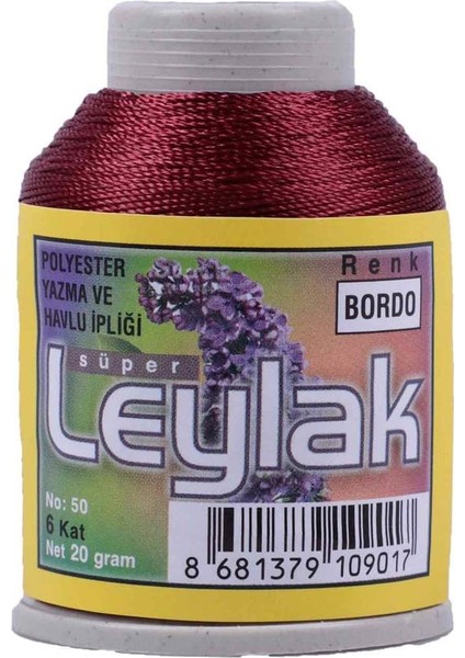 Oya ve Dantel Ipi 20 gr Bordo