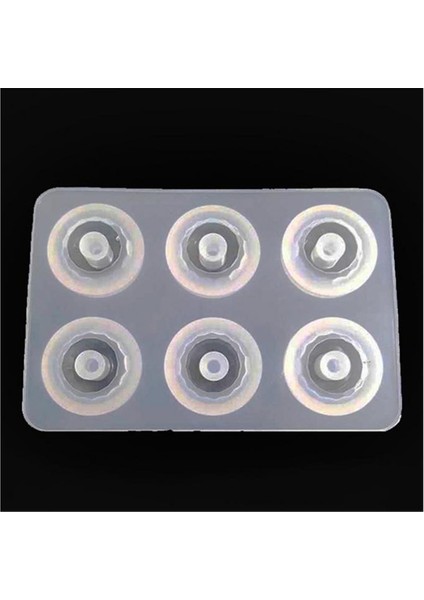 16 mm Yarim Boncuk Tırtıklı Reçine Epoksi Kalıp -KOD:369