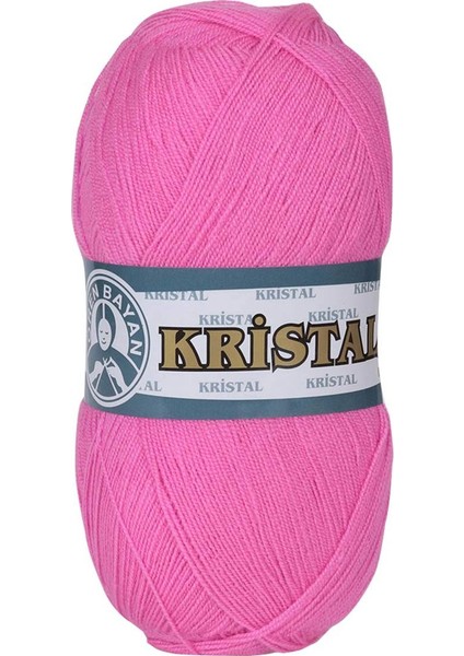 Kristal El Örgü Ipi Pembe 042