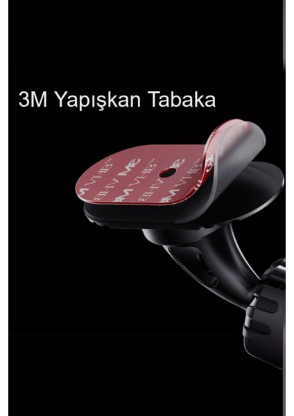 CC153 2in1 Izgara Klipsli ve Yapışkanlı 360 Derece Ayarlanabilir Manyetik Magsafe Araç Tutucu
