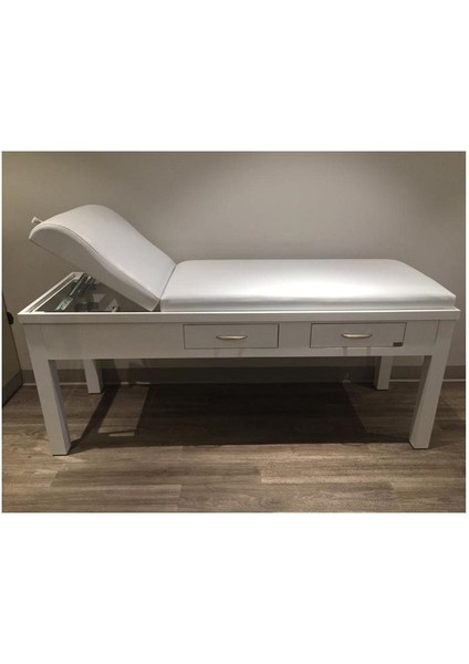 Beyaz Ahşap Muayene Masası