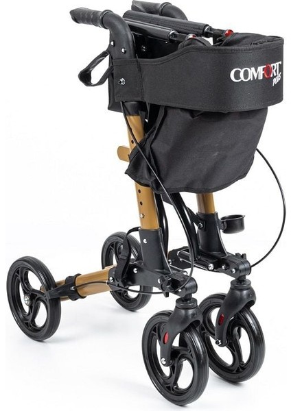 Medikaltec Comfort Plus DM-9102 Kahverengi Lüx Alüminyum Rolatör modelleri