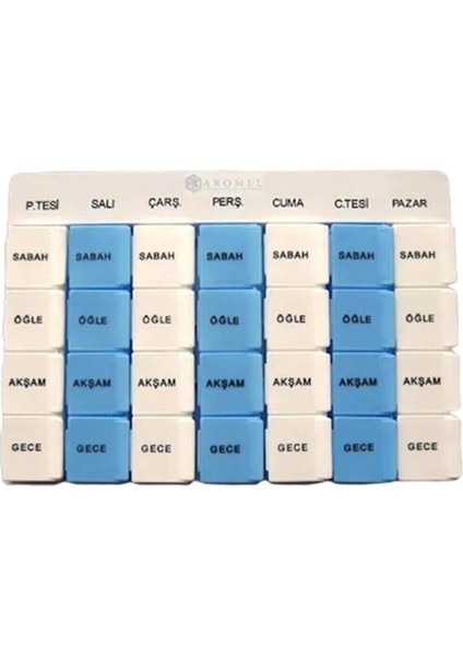 Ilaç Saklama Kutusu Haftalık 28 Kutusu