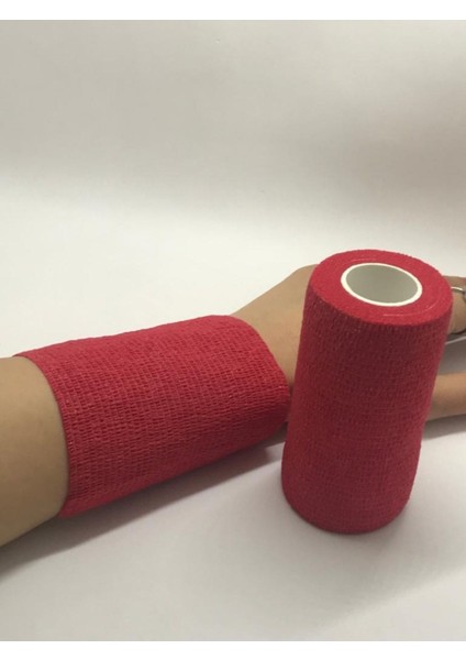 Dymec Kendinden Yapışkanlı Bandaj Kırmızı Ebat: 10CM x 4.5m 4'lü fiyatları