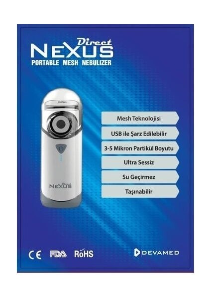 Nexus Taşınabilir Mesh Nebülizatör