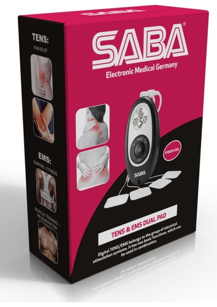 Saba 2 Kanallı Özellikli Dijital Tens Ems