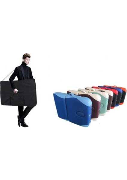 Katlanabilir Metal Masaj Masası,çanta Tipi Masaj ve Tedavi Yatağı Bordo-Krem fırsatları