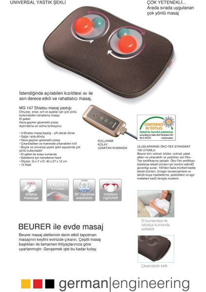 Beurer Mg 147 Boyun Masaj Aleti modelleri