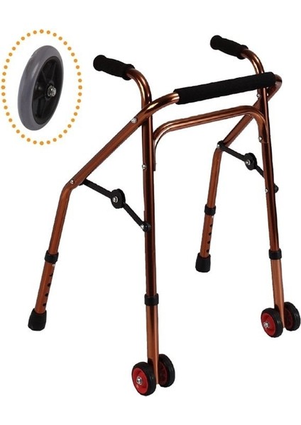 PR-445 Alüminyum Ters Walker Yürütec Hafif Hasta Yürüteci