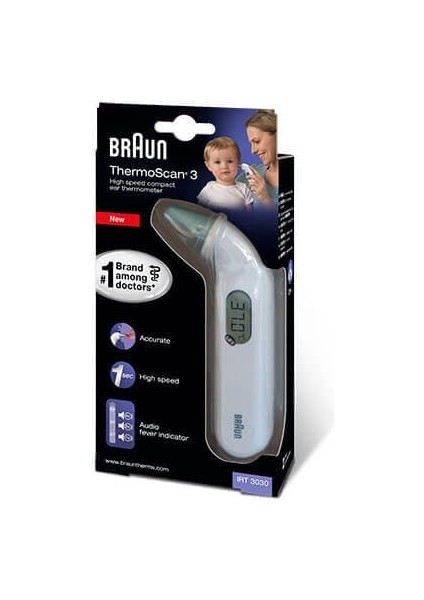 Braun Irt 3030 Ateş Ölçer Thermoscan Kulaktan Ateş Ölçer