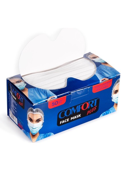 Comfort Plus 3 Katlı Cerrahi Maske Full Ultrasonic 50 Adet