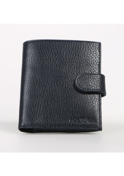 Lacivert Erkek 9X11X2 cm Deri Cüzdan Frk 314 Flt
