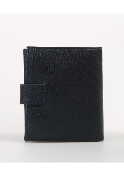 Lacivert Erkek 9X11X2 cm Deri Cüzdan Frk 314 Flt