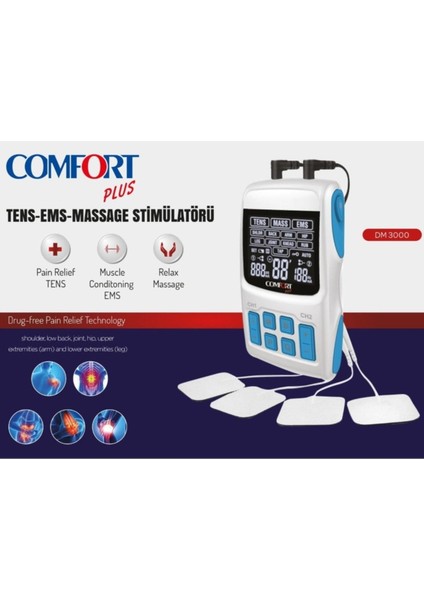 Comfort Plus DM3000 Tens Ems Masaj Cihazı modelleri
