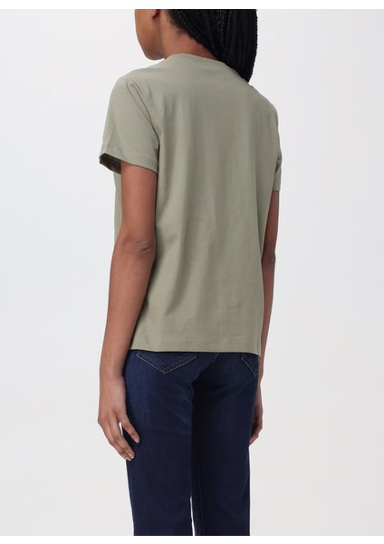 Yuvarlak Yaka Baskılı Siyah Kadın T-Shirt 100535A1R7 modelleri