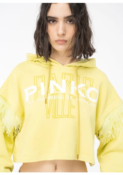 Yuvarlak Yaka Baskılı Siyah Kadın Sweatshırt 103129A1LU modelleri