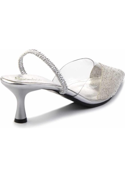 Gümüş Taşlı Kadın Klasik Topuklu Ayakkabı K01026200387 modelleri