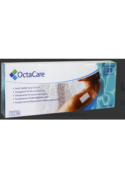 Octacare Şeffaf Yara Örtüsü 9 cm x 25 cm 25 Adet