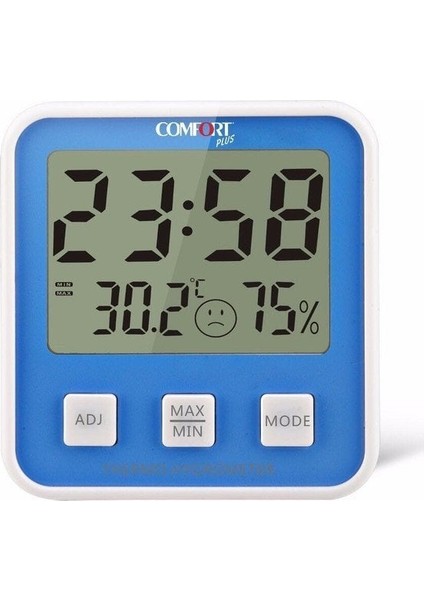 Comfort Plus DM-658 Mavi Isı Nem Ölçer