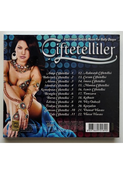 Çiftetelliler CD (Jelatininde Sıfır Orjnal Dönem Baskı Cd)