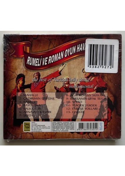 Rumeli ve Roman Oyun Havaları CD (Jelatininde Sıfır Orjnal Dönem Baskı Cd)