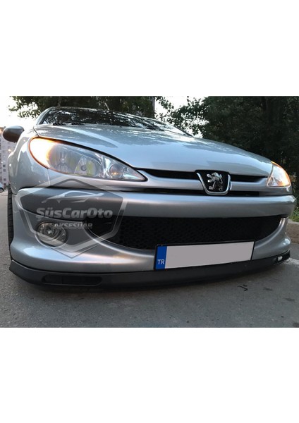 Peugeot 206 206+ 1998-2012 Uyumlu Üniversal Laguna Lip Esnek Ön Lip 2 Parça Tampon Altı Dil Karlık Ön Ek