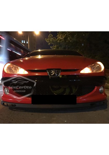Peugeot 206 206+ 1998-2012 Uyumlu Üniversal Laguna Lip Esnek Ön Lip 2 Parça Tampon Altı Dil Karlık Ön Ek